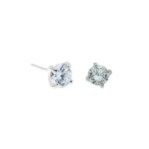 Rossan Cubic Zirconia 6mm Silver Studs